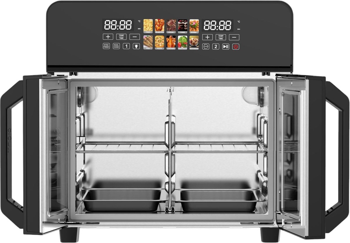 Royal Swiss Airfryer Oven 23L Zwart/RVS