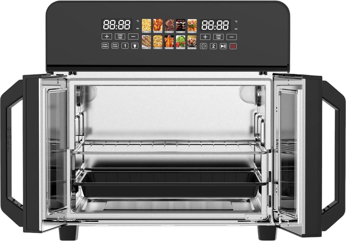 Royal Swiss Airfryer Oven 23L Zwart/RVS