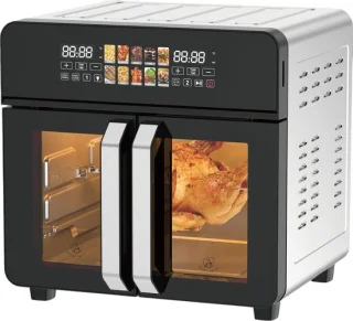 Royal Swiss Airfryer Oven 23L Zwart/RVS