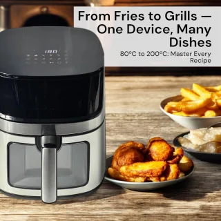Royal Swiss Airfryer XXL 8L Grijs