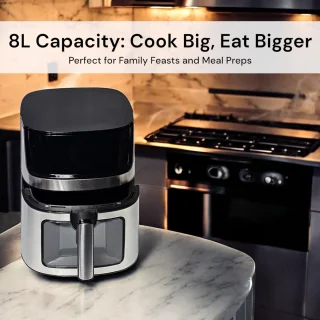 Royal Swiss Airfryer XXL 8L Grijs