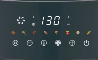 Royalty Line AF21708D Airfryer XXL 6.5L Zwart/RVS