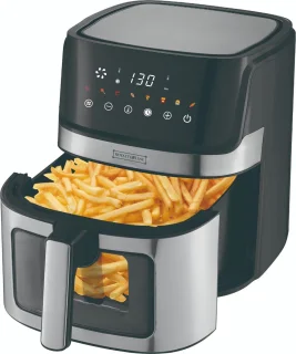 Royalty Line AF21708D Airfryer XXL 6.5L Zwart/RVS