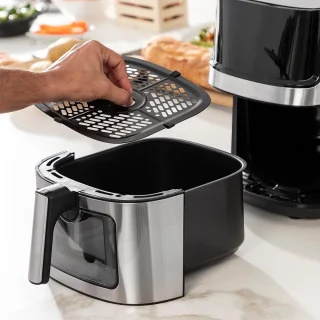 Royalty Line AF21708D Airfryer XXL 6.5L Zwart/RVS