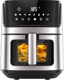 Royalty Line AF21708D Airfryer XXL 6.5L Zwart/RVS