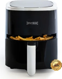 Royalty Line AF5605D Digital Airfryer - Heteluchtfriteuse - Zwart