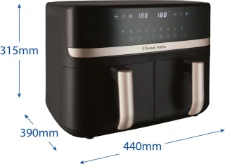Russell Hobbs Satisfry Dual Basket 9L Airfryer 27680-56