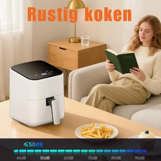 RVV® Mini Airfryer - Heteluchtfriteuse 2,5 L Wit