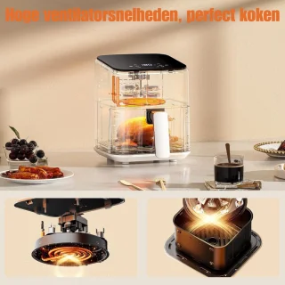 RVV® Mini Airfryer - Heteluchtfriteuse 2,5 L Wit