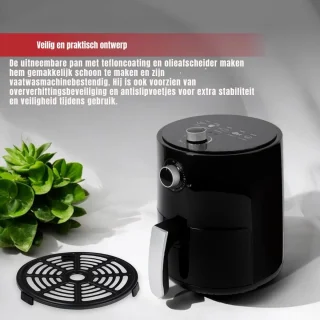 RVV® Mini Airfryer - Zwart