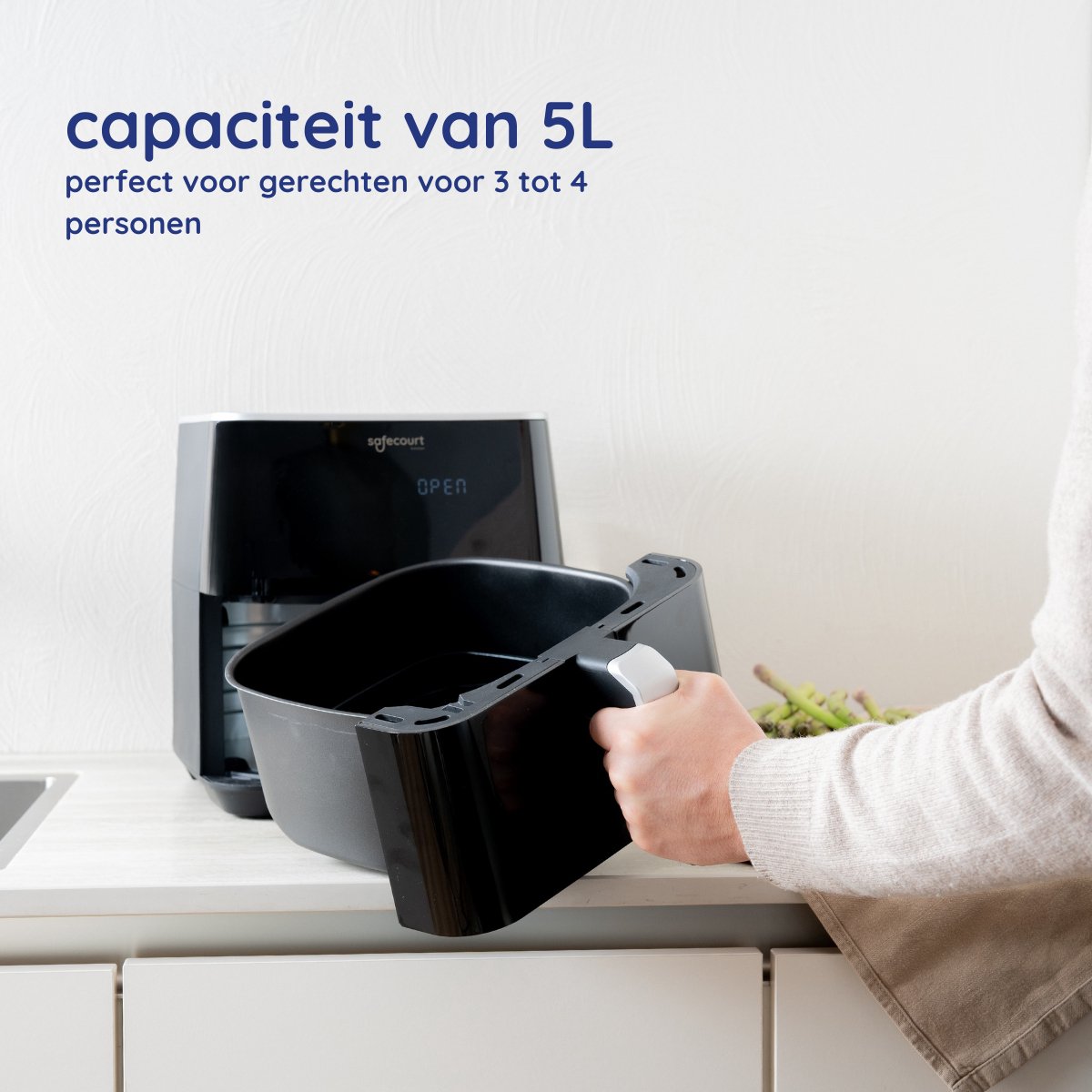 Wat vinden we goed aan de Safecourt Kitchen Airfryer XL 5L Zwart