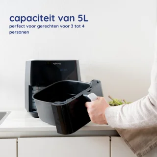 Safecourt Kitchen Airfryer XL 5L Zwart