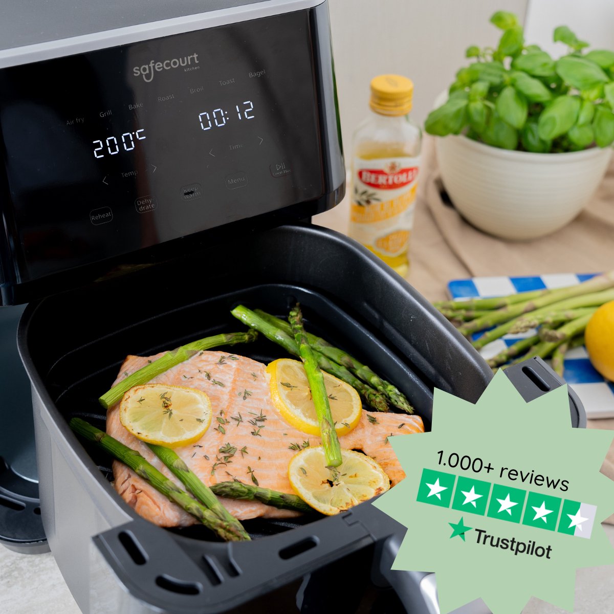 Safecourt Kitchen Airfryer XXL 7L Zwart