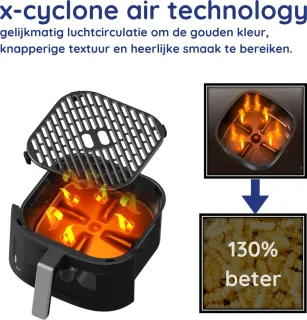 Safecourt Kitchen Airfryer XXL 7L Zwart