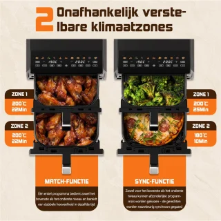 Saikefy Airfryer XXL Double Stack
