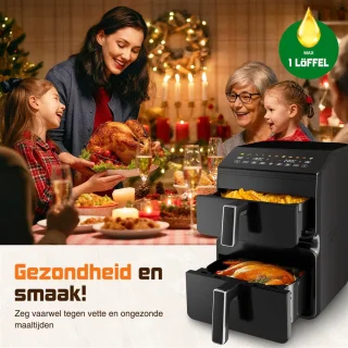 Saikefy Airfryer XXL Double Stack