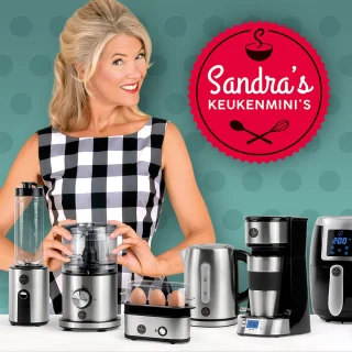 Sandra's Keukenmini's Airfryer Heteluchtfriteuse 2L Zwart