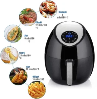 SAVI® Airfryer XL Heteluchtfriteuse Zwart