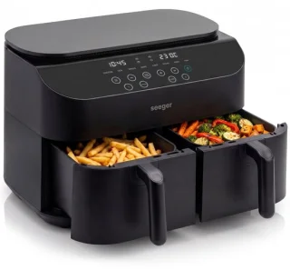 Seeger TwoFry dubbele airfryer 2x5 liter