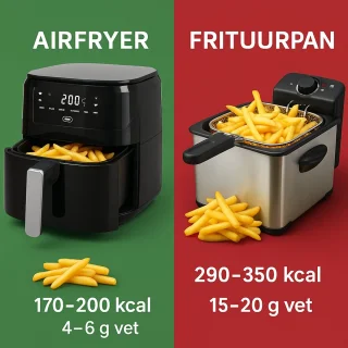 SEESS Smartfryer XL Airfryer - Dubbele Mand
