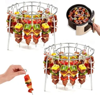 Set van 2 luchtfriteuse grillframes, 16 cm rond