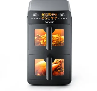 Shanna airfryer dubbele compartimenten 5l+5l