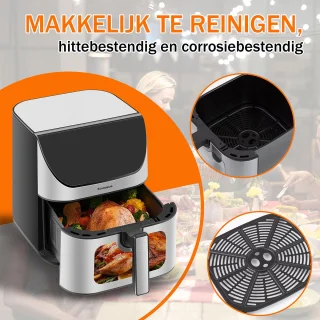 Sinaopus 8001-9L Digitale Airfryer XXL Heteluchtfriteuse