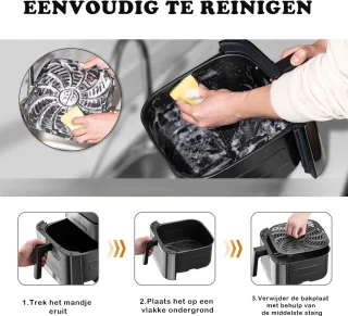 Sinaopus 8001 Digitale Airfryer XXL 8.5L