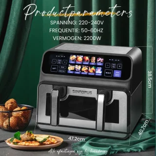 Sinaopus 802 XXL 9L Airfryer