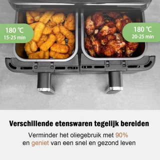 Sinaopus 901 Airfryer XXL 10L Digitale Heteluchtfriteuse