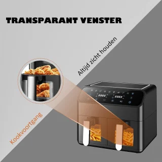 Sinaopus 901 Airfryer XXL 10L Digitale Heteluchtfriteuse