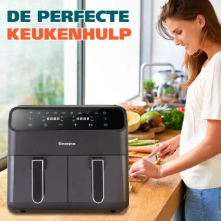 Sinaopus 901 Digitale Airfryer XL 8L DualMand