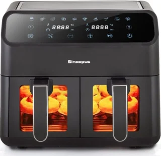 Sinaopus 901 Digitale Airfryer XL 8L DualMand