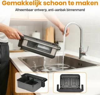 Sinaopus 922 Digitale Airfryer XXL 10L Dubbele mand