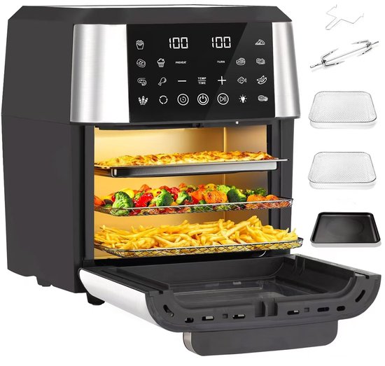 Sinaopus XXL: ruime heteluchtfriteuse en minibackoven voor het hele gezin