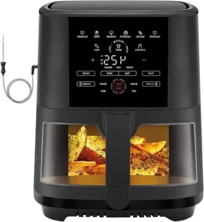 Slimme airfryer - 5 qt - zwart