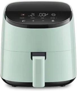 Slimme heteluchtfriteuse mini oven 4-in-1 groen