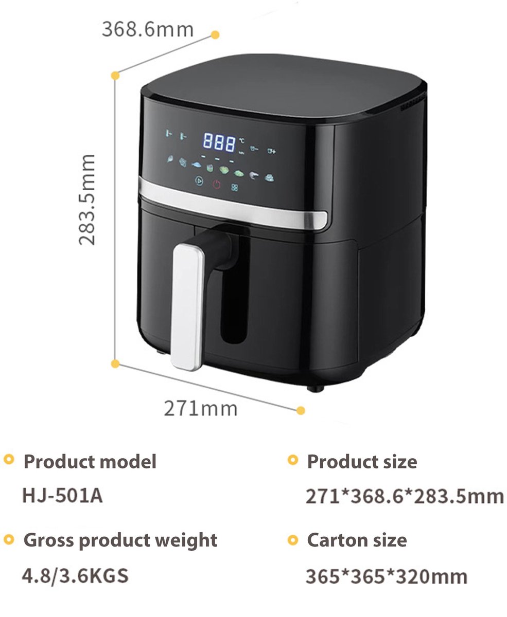Smart Multi-Air Fryer 1400W EU Version Black