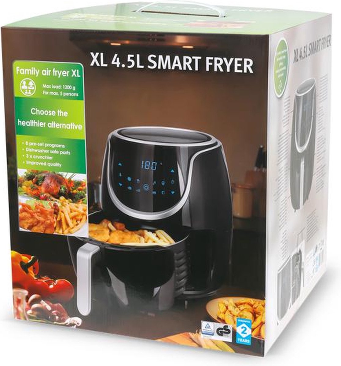 Smartfryer 4,5L Airfryer 1500W