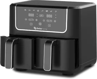 SnelShoppen Airfryer 2100W met 2 pannen van 3 liter