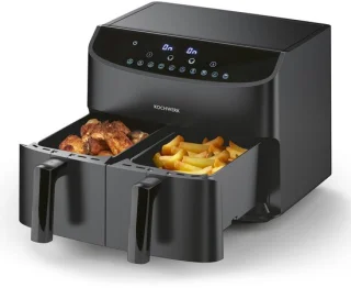 SnelShoppen Heteluchtfriteuse met dubbele kamer 7L
