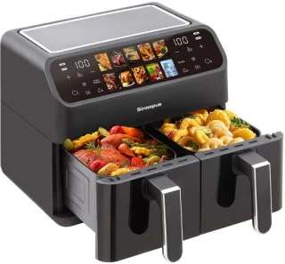 SOLVA Dubbele Airfryer XXL Zwart