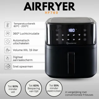 Sommertal Airfryer HF760 7,6L XXL