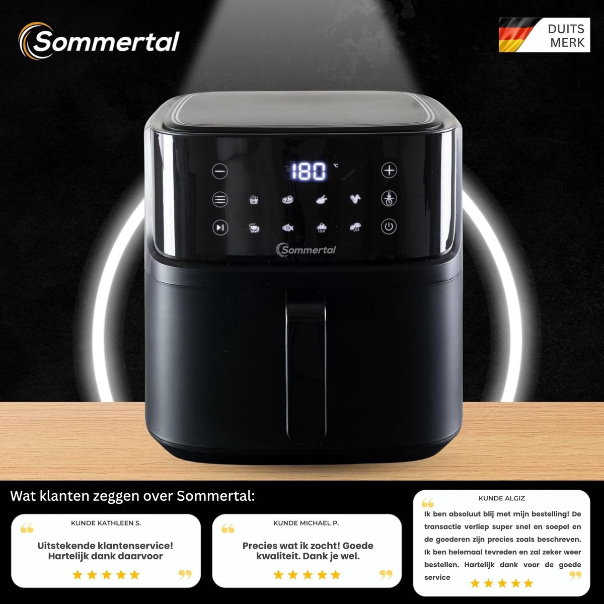 Sommertal Airfryer HF760 7,6L XXL