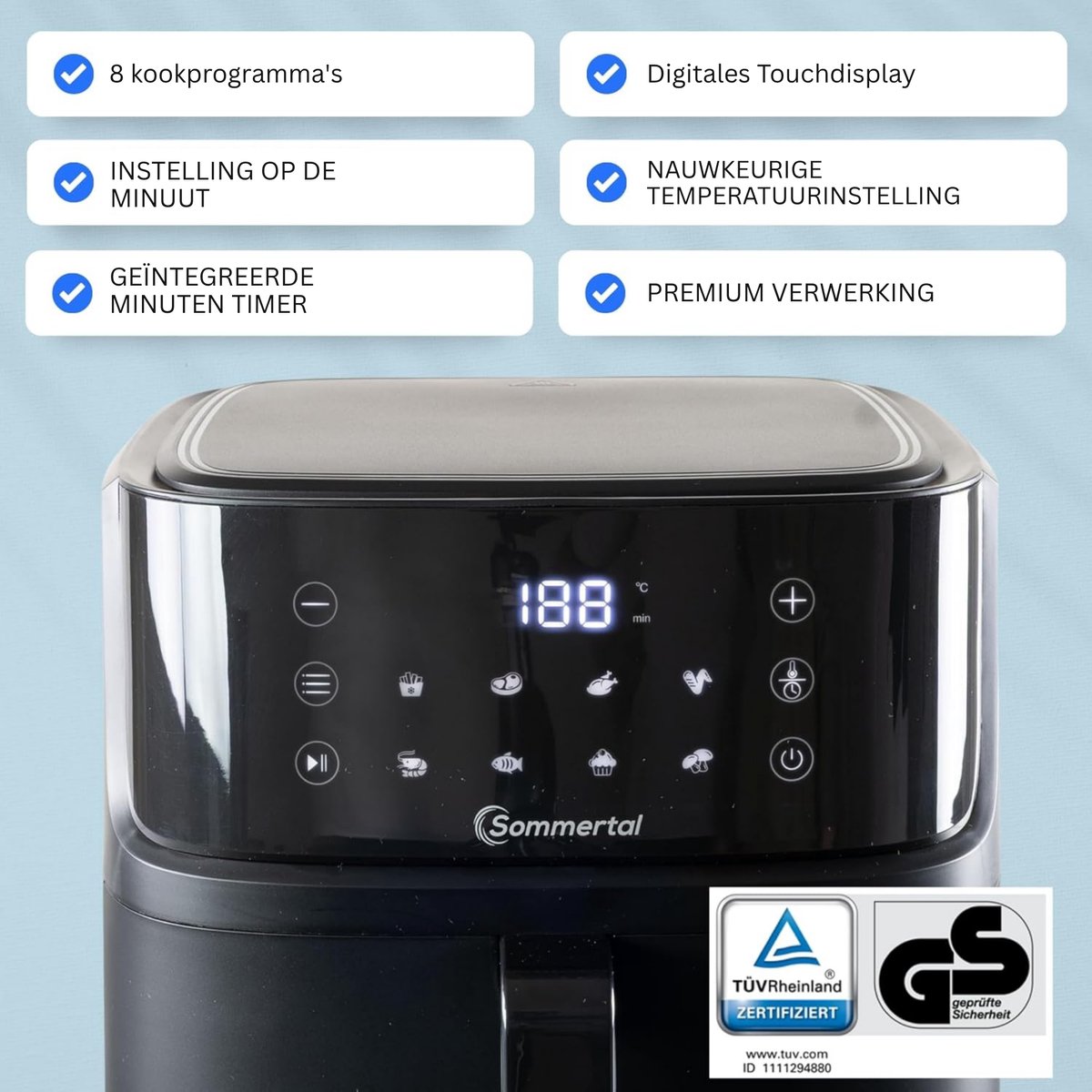 Sommertal HF400 XXL Airfryer 4,0 L