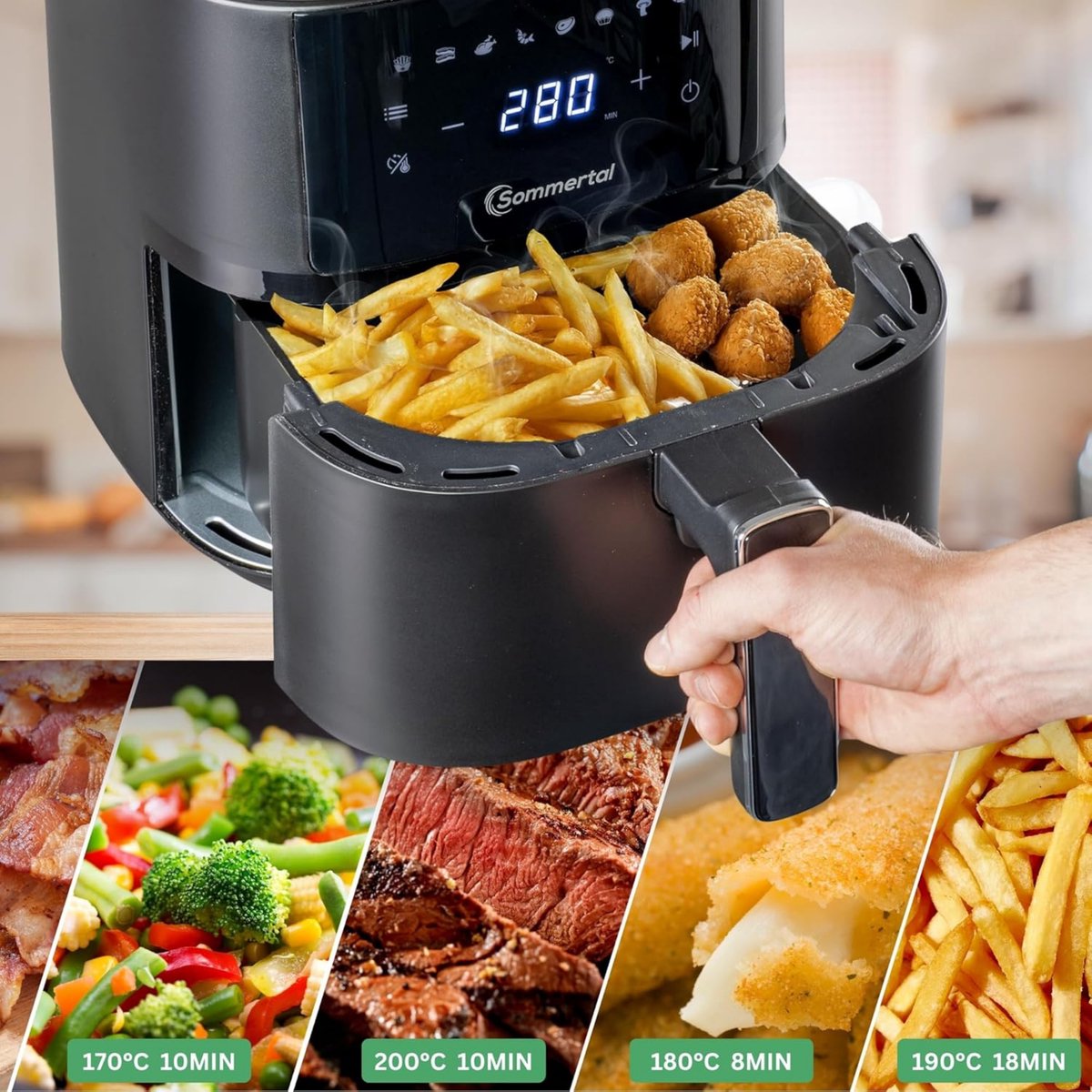 Sommertal HF400 XXL Airfryer 4,0 L