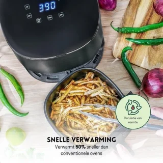 StayPowered Luchtfriteuse 5-in-1 Multikoker Matzwart