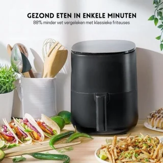 StayPowered Luchtfriteuse 5-in-1 Multikoker Matzwart