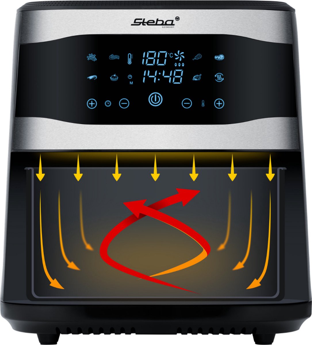 Steba HF8000 Airfryer Heteluchtfriteuse XXL 8L