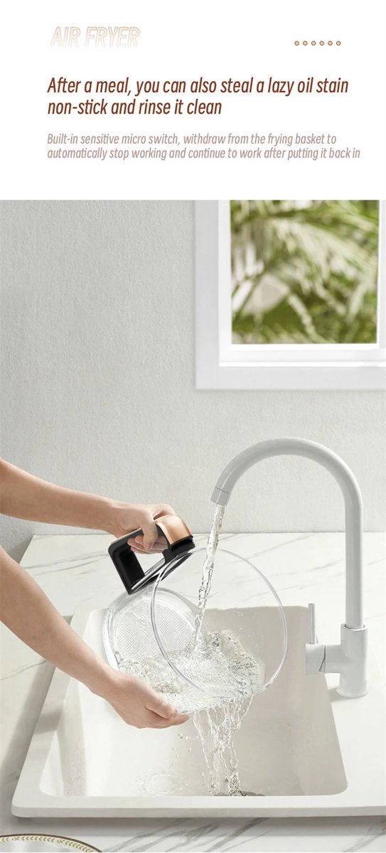 Sterrenvuur 3.2L Airfryer Zwart